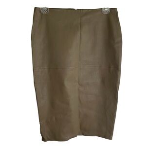 By Malene Birger Taupe Sheep Leather Skirt 'Floridia ' Size Small / EU 36 luxury